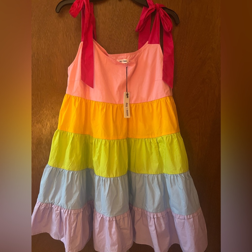 day+moon multi colored dress